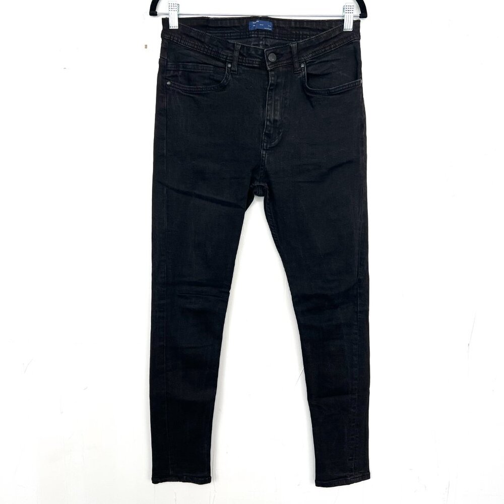 Zara Man Black Skinny Jeans‎ 31 Waist x 28 Length 31x28